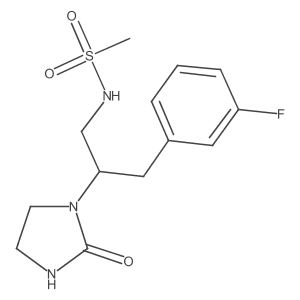 N-(3-(3-fluorophenyl)-2-(2-oxoimidazolidin-1-yl)propyl)methanesulfonamide Structure
