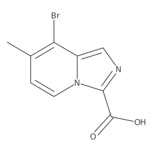 8-Bromo-7-methylimidazo[1,5-a]pyridine-3-carboxylic acid结构式
