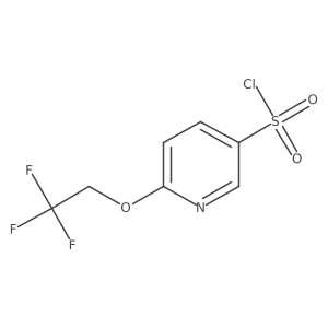 6-(2,2,2-Trifluoroethoxy)pyridine-3-sulfonyl chloride Structure