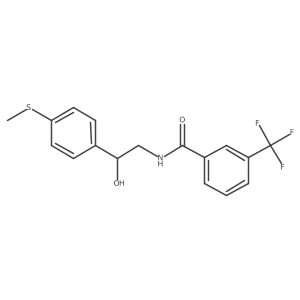 N-(2-hydroxy-2-(4-(methylthio)phenyl)ethyl)-3-(trifluoromethyl)benzamide Structure
