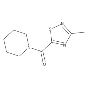 1-(3-Methyl-1,2,4-thiadiazole-5-carbonyl)piperidine结构式