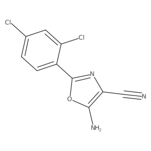 5-Amino-2-(2,4-dichlorophenyl)-1,3-oxazole-4-carbonitrile Structure