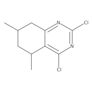 2,4-Dichloro-5,7-dimethyl-5,6,7,8-tetrahydroquinazoline结构式