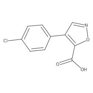 4-(4-Chlorophenyl)-1,2-oxazole-5-carboxylic acid结构式