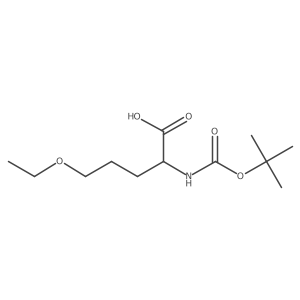 2-{[(Tert-butoxy)carbonyl]amino}-5-ethoxypentanoic acid结构式
