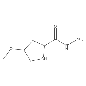 (2S,4R)-4-methoxypyrrolidine-2-carbohydrazide结构式