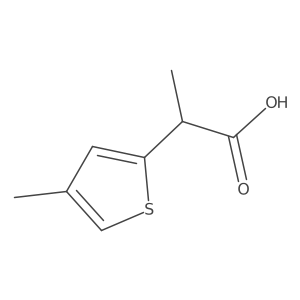 2-(4-Methylthiophen-2-yl)propanoic acid结构式