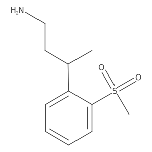 3-(2-Methanesulfonylphenyl)butan-1-amine Structure