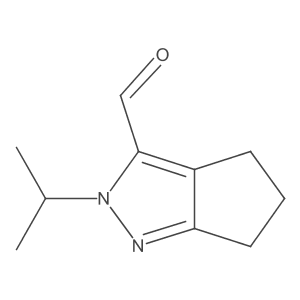2-(Propan-2-yl)-2H,4H,5H,6H-cyclopenta[c]pyrazole-3-carbaldehyde结构式