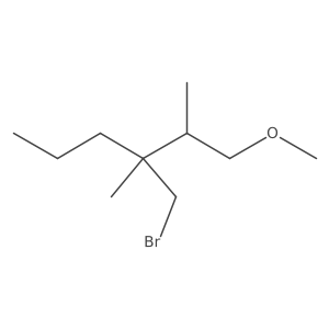 3-(Bromomethyl)-1-methoxy-2,3-dimethylhexane Structure