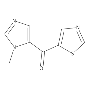 (1-Methyl-1H-imidazol-5-yl)(thiazol-5-yl)methanone结构式