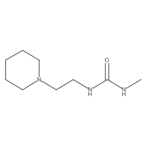 3-Methyl-1-[2-(piperidin-1-yl)ethyl]urea结构式