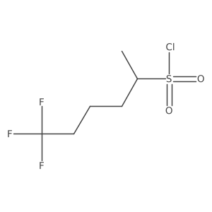 6,6,6-Trifluorohexane-2-sulfonyl chloride结构式