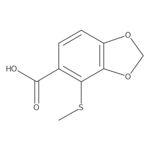 4-(Methylthio)benzo[d][1,3]dioxole-5-carboxylic acid Structure