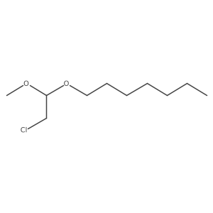 Heptane, 1-(2-chloro-1-methoxyethoxy)- Structure