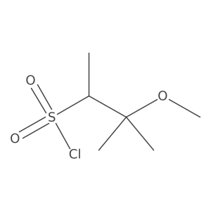 3-Methoxy-3-methylbutane-2-sulfonyl chloride结构式