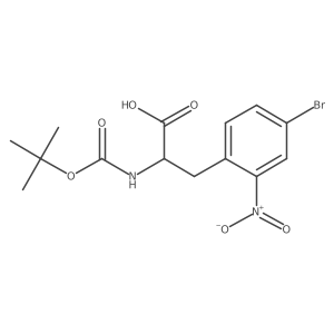 3-(4-Bromo-2-nitrophenyl)-2-{[(tert-butoxy)carbonyl]amino}propanoic acid Structure