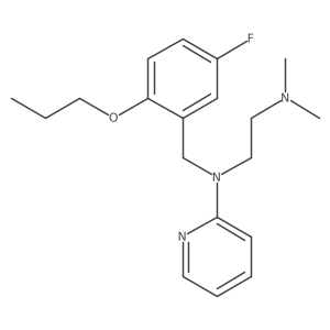 N1-[(5-Fluoro-2-propoxyphenyl)methyl]-N2,N2-dimethyl-N1-2-pyridinyl-1,2-ethanediamine Structure
