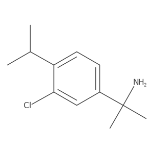 2-(3-Chloro-4-propan-2-ylphenyl)propan-2-amine Structure