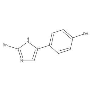 4-(2-Bromo-1H-imidazol-5-yl)phenol结构式