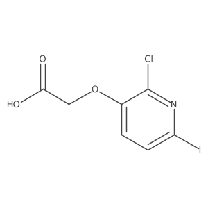 2-[(2-Chloro-6-iodopyridin-3-yl)oxy]acetic acid结构式