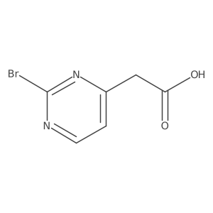 2-(2-Bromopyrimidin-4-yl)acetic acid结构式