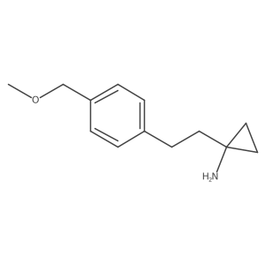 1-{2-[4-(Methoxymethyl)phenyl]ethyl}cyclopropan-1-amine Structure