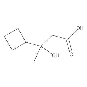 3-Cyclobutyl-3-hydroxybutanoic acid Structure