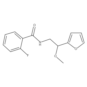 2-fluoro-N-[2-(furan-2-yl)-2-methoxyethyl]benzamide Structure