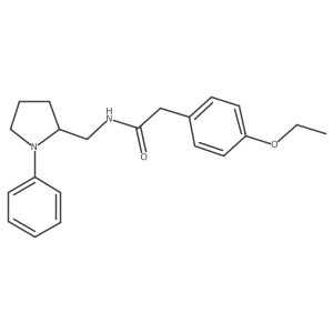 2-(4-ethoxyphenyl)-N-((1-phenylpyrrolidin-2-yl)methyl)acetamide结构式