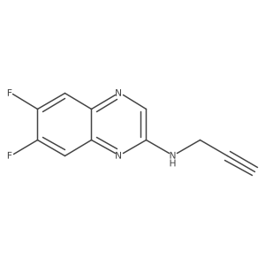 6,7-difluoro-N-(prop-2-yn-1-yl)quinoxalin-2-amine结构式