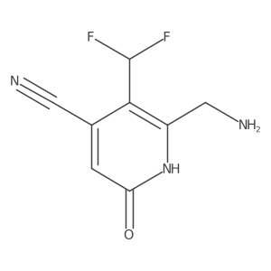 2-(Aminomethyl)-4-cyano-3-(difluoromethyl)-6-hydroxypyridine结构式