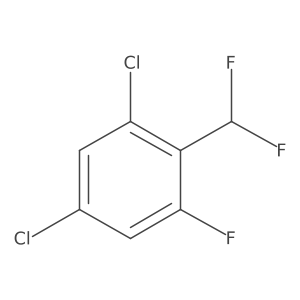 2,4-Dichloro-6-fluorobenzodifluoride Structure