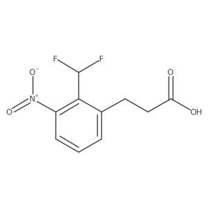2-(Difluoromethyl)-3-nitrophenylpropanoic acid Structure