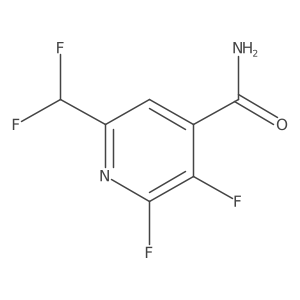 6-(difluoromethyl)-2,3-difluoro-pyridine-4-carboxamide结构式