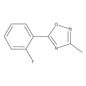 5-(2-Fluorophenyl)-3-methyl-1,2,4-oxadiazole Structure