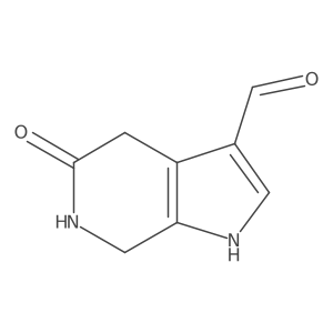 5-Oxo-4,5,6,7-tetrahydro-1H-pyrrolo[2,3-c]pyridine-3-carbaldehyde Structure