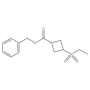 Benzyl 3-(ethanesulfonyl)azetidine-1-carboxylate结构式