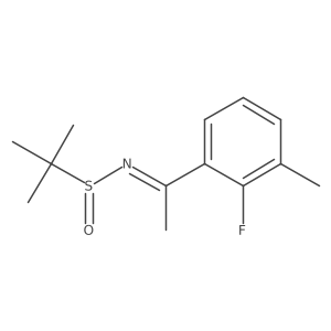 (R,E)-N-(1-(2-Fluoro-3-methylphenyl)ethylidene)-2-methylpropane-2-sulfinamide结构式