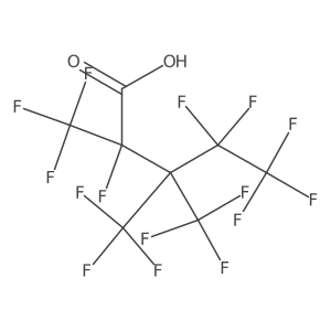 2,4,4,5,5,5-Hexafluoro-2,3,3-tris(trifluoromethyl)pentanoic acid Structure