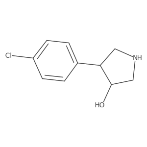 4-(4-Chlorophenyl)pyrrolidin-3-ol结构式
