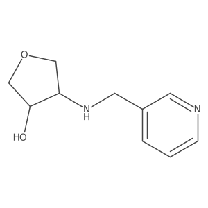 (3S,4R)-4-{[(pyridin-3-yl)methyl]amino}oxolan-3-ol结构式