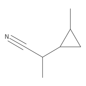 2-(2-Methylcyclopropyl)propanenitrile Structure