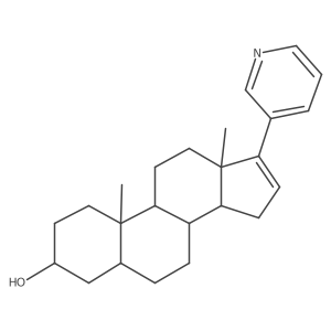 (3R,5R,8R,9S,10S,13S,14S)-10,13-dimethyl-17-pyridin-3-yl-2,3,4,5,6,7,8,9,11,12,14,15-dodecahydro-1H-cyclopenta[a]phenanthren-3-ol结构式