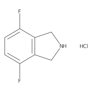 4,7-Difluoro-2,3-dihydro-1H-isoindole hydrochloride结构式