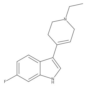 3-(1-Ethyl-1,2,3,6-tetrahydropyridin-4-yl)-6-fluoro-1H-indole结构式