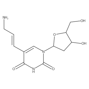 5-[(E)-3-aminoprop-1-enyl]-1-[(2R,4S,5R)-4-hydroxy-5-(hydroxymethyl)tetrahydrofuran-2-yl]pyrimidine-2,4-dione Structure