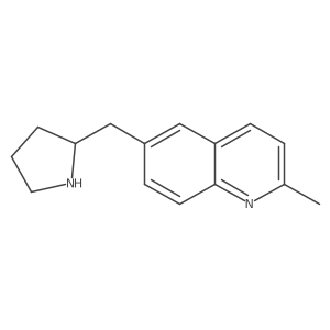 2-Methyl-6-[(pyrrolidin-2-yl)methyl]quinoline Structure