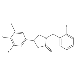 (R)-1-((3-Iodopyridin-4-yl)methyl)-4-(3,4,5-trifluorophenyl)pyrrolidin-2-one结构式