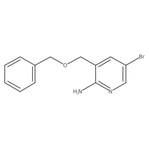 3-((Benzyloxy)methyl)-5-bromopyridin-2-amine Structure